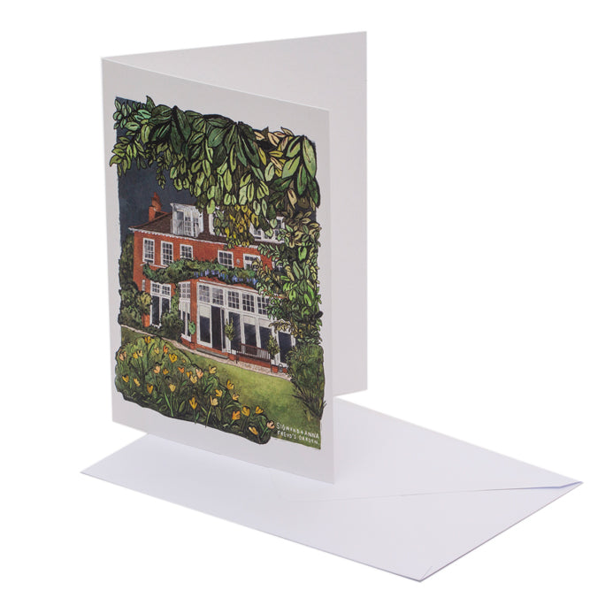 Sigmund and Anna Freud's Garden Greeting Card