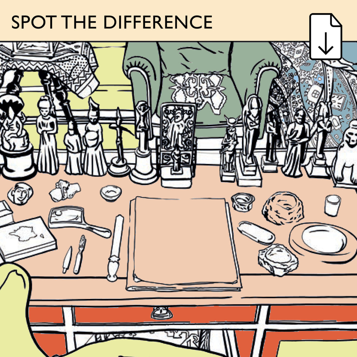 Spot the Difference on Freud's Desk
