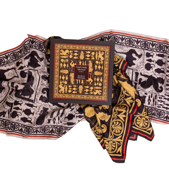 Freud Glasses and Dali Moustache scarf