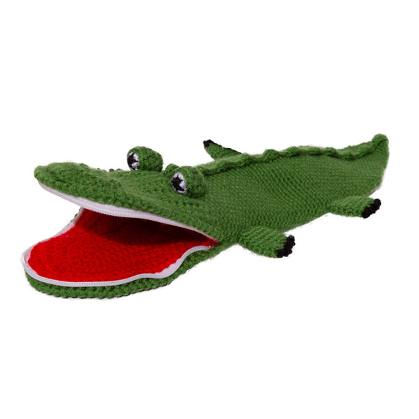 Crocodile Crochet Pencil Case