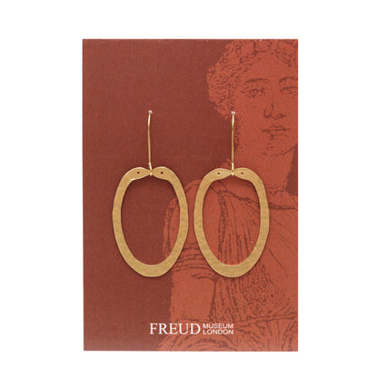 Freud Snake Oval Earrings