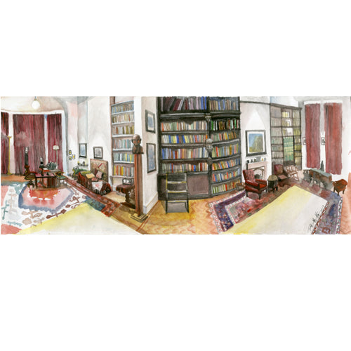 Freud's Study Room - Panoramic Postcard