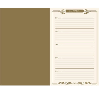 Gilded One Line a Day: : A Five-Year Memory Book