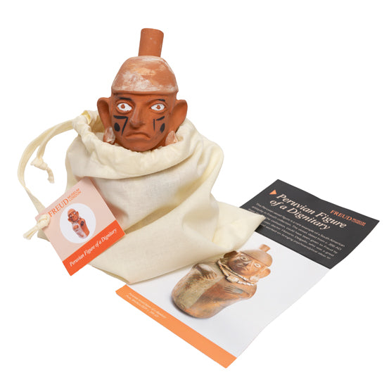 Peruvian Figure of a Dignitary - Replica of Freud's Vessel by Martha Todd