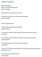 Bloomsbury Handbook to Literature and Psychoanalysis - ed. by Jeremy Tambling