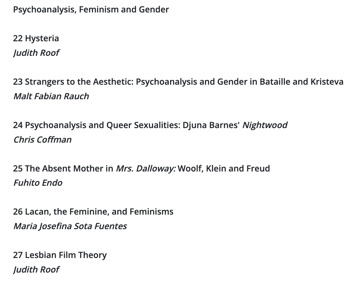 Bloomsbury Handbook to Literature and Psychoanalysis - ed. by Jeremy Tambling