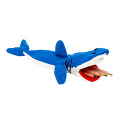 Shark Crochet Pencil Case