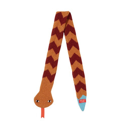 Snake Scarf – Gold & Rust