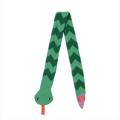 Snake Scarf – Green/Pink