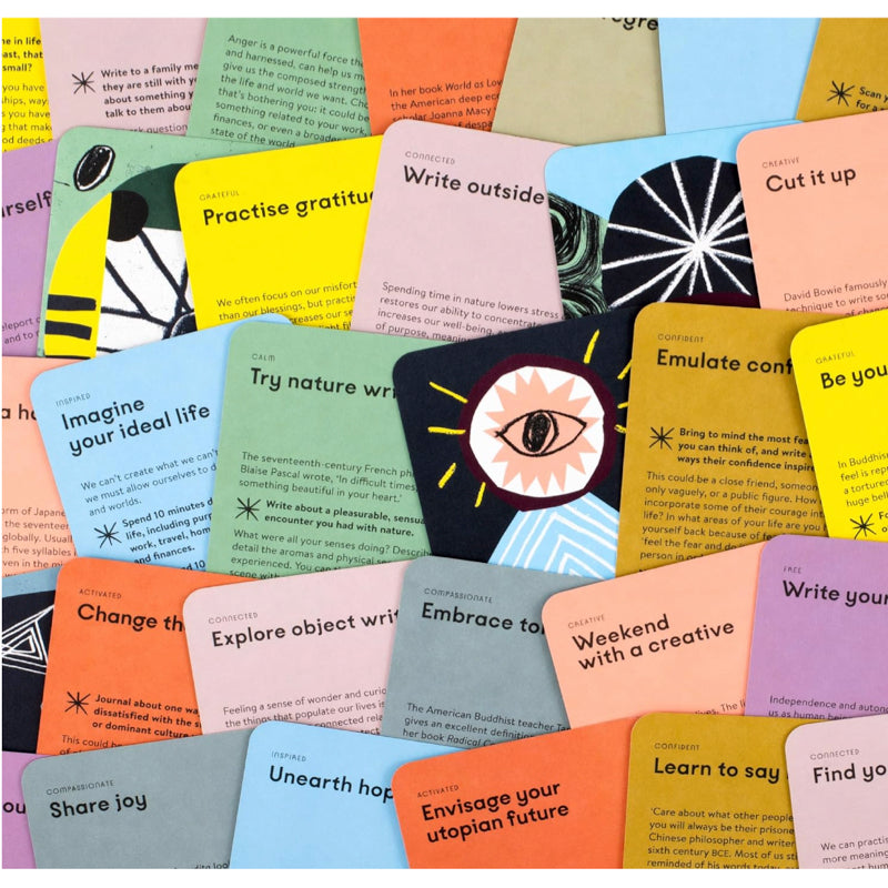 The Writer Within: 50 journaling prompt cards to inspire and transform