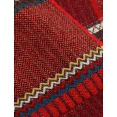 Wallace and Sewell Merino Lambswool Cassia Crimson Scarf