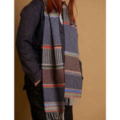 Wallace and Sewell Merino Lambswool Cassia Fossil Scarf