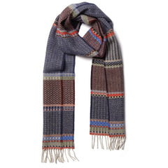 Wallace and Sewell Merino Lambswool Cassia Fossil Scarf