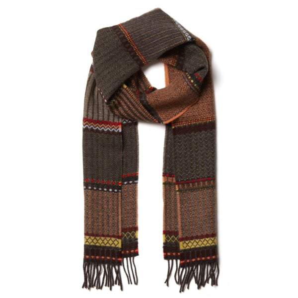 Wallace and Sewell Merino Lambswool Cassia Vole Scarf