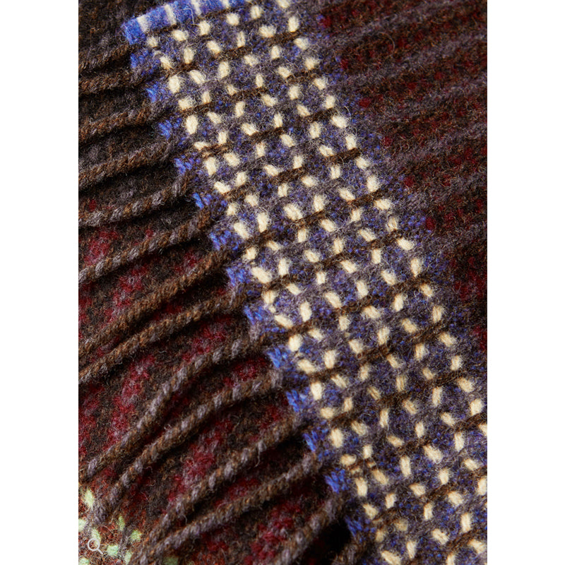 Wallace and Sewell Merino Lambswool Houten Blackberry Scarf