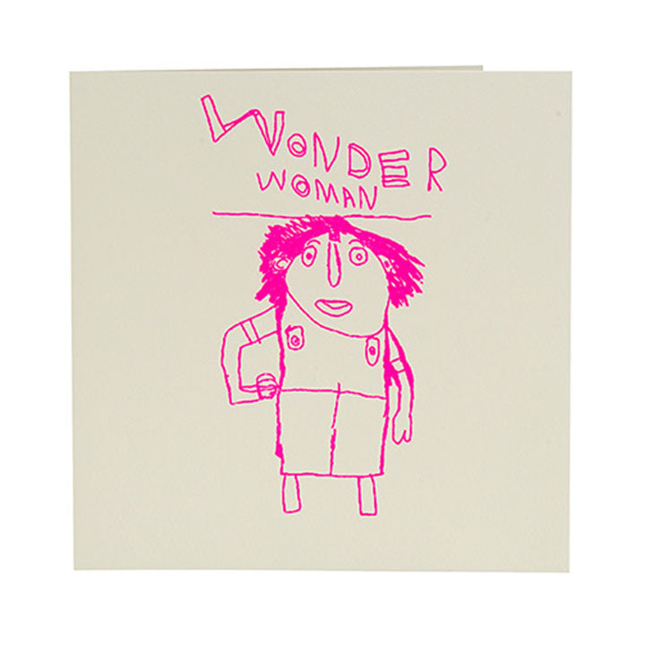 wonder woman greeting card