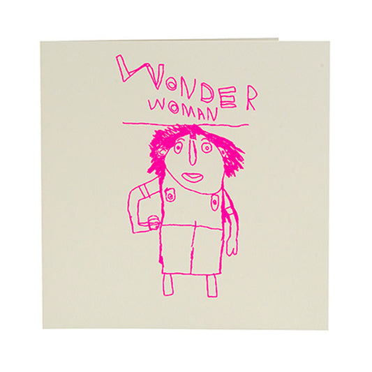 wonder woman greeting card