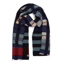 100% Lambswool Scarf - Bauhaus Stolzl Indigo 