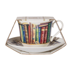 Creative Writing Breakfast Cup and Saucer, Fine Bone China, Made in the UK