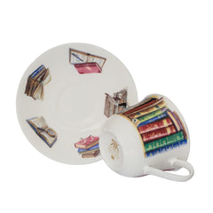 Creative Writing Breakfast Cup and Saucer, Fine Bone China, Made in the UK