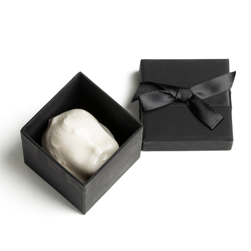 Porcelain Brooch Doll's Face - Martha Todd, for the Uncanny exhibition at the Freud Museum