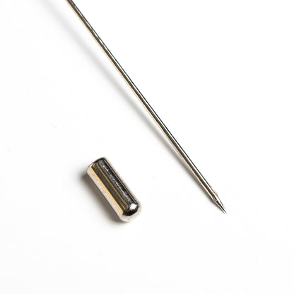 Porcelain Hat Pin Torso - Martha Todd. This shows the hat pin fastener.