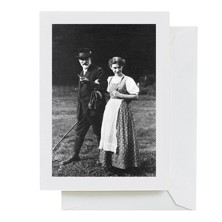 greeting card: sigmund and anna freud