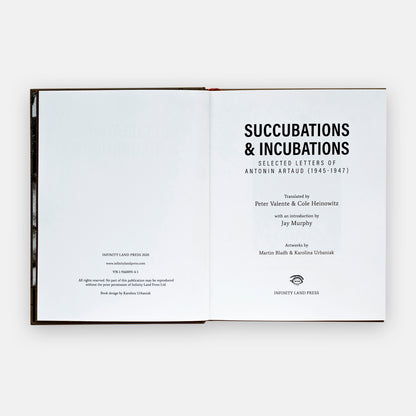 Succubations & Incubations - Antonin Artaud (trans. Valente, Heinowitz) title page