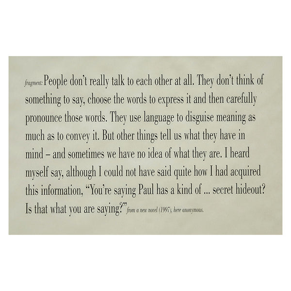 Joseph Kosuth - Untitled, 1997