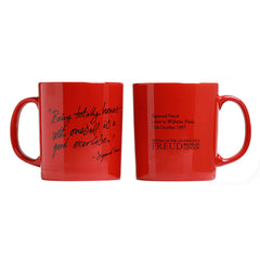Red Mug, exclusive to the Freud Museum, "Being totally honest with oneself is a good exercise."