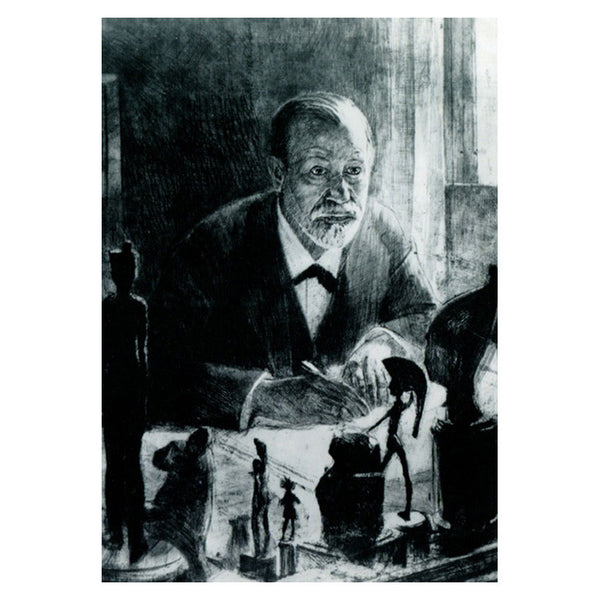 Etching of Freud (postcard)