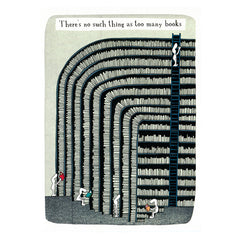 Too Many Books Harolds planet greeting card