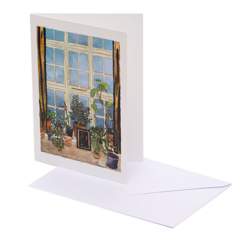 Sigmund Freud’s Begonia Greeting Card