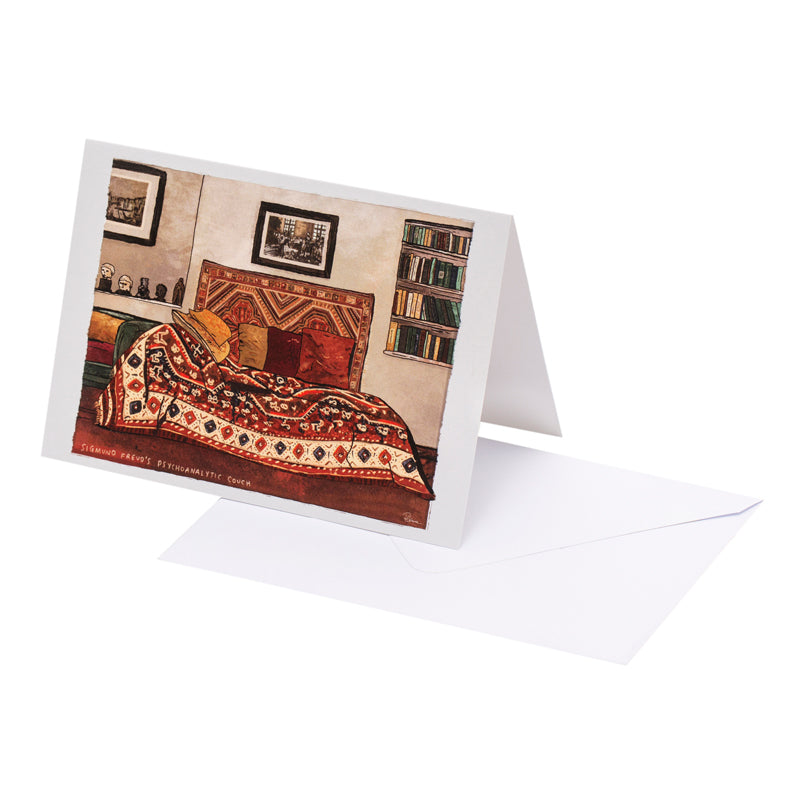 Sigmund Freud’s Psychoanalytic Couch Greeting Card