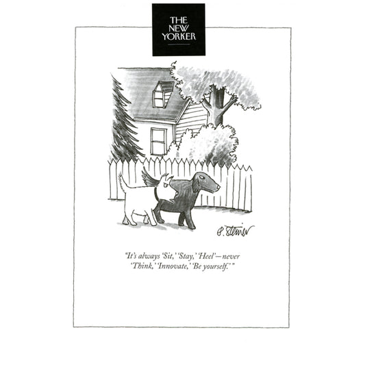 It's always 'Sit,' 'Stay,' 'Heel' - The New Yorker (greeting card)