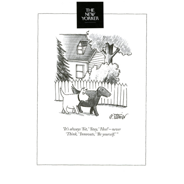 It's always 'Sit,' 'Stay,' 'Heel' - The New Yorker (greeting card)