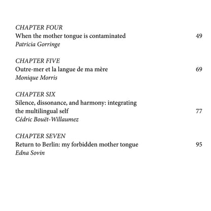 Mother Tongue and Other Tongues: Narratives in Multilingual Psychotherapy - ed. Ali Zarbafi and Shula Wilson