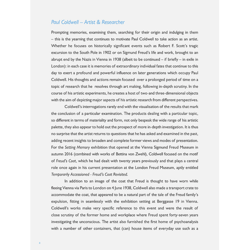 Temporarily Accessioned: Freud’s Coat Revisited - Paul Coldwell