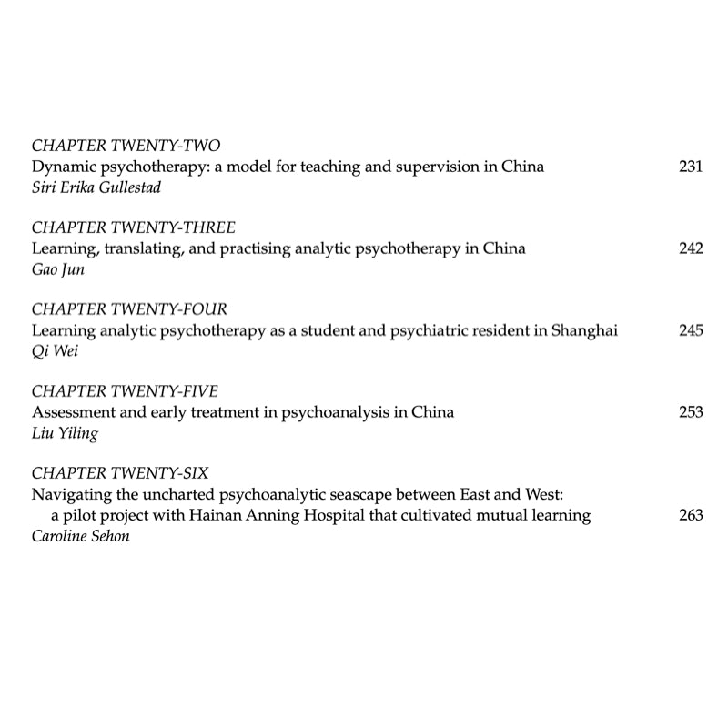 Psychoanalysis in China - ed. David E. Scharff and Sverre Varvin