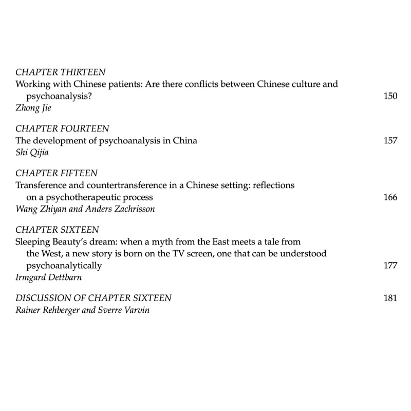 Psychoanalysis in China - ed. David E. Scharff and Sverre Varvin