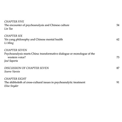 Psychoanalysis in China - ed. David E. Scharff and Sverre Varvin