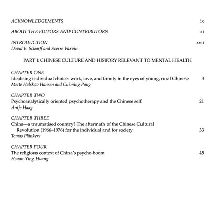 Psychoanalysis in China - ed. David E. Scharff and Sverre Varvin