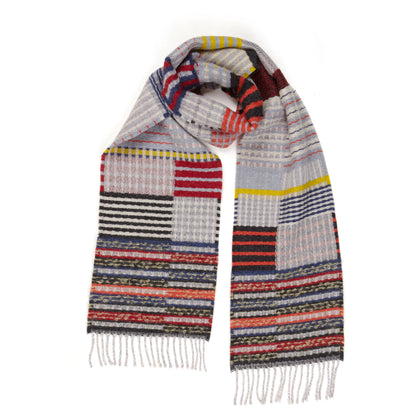Bauhaus Patchwork Lambswool Scarf