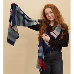 Wallace and Sewell Bauhaus Stölzl Indigo Scarf