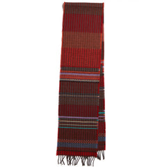 Wallace and Sewell Lambswool Wainscot Poppy Scarf