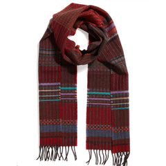 Wallace and Sewell Lambswool Wainscot Poppy Scarf