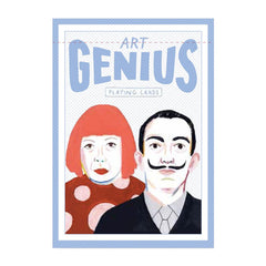 Yayoi Kasuma and Salvador Dalí on Art Genius Playing Cards