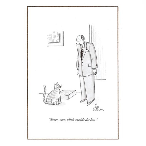 Never Ever Think... - The New Yorker (greeting card)