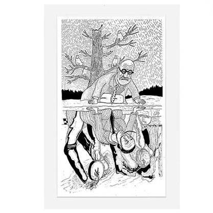 Freud/Dalí - Print by Nathan D'Arcy 