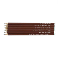 Depressed Pencils. Such a sad little set of pencils. 